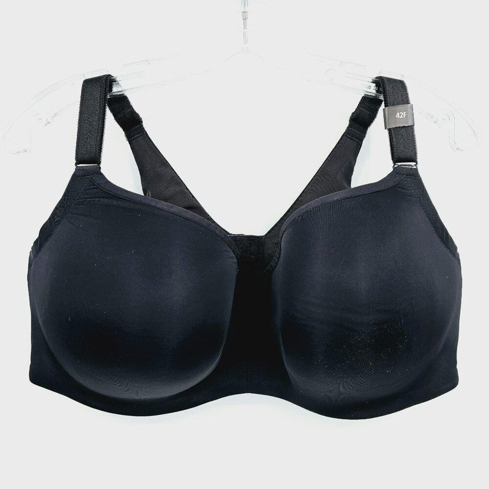 Torrid Curve Lightly Lined Full Coverage Balconette 42F Black Back Smoothing New